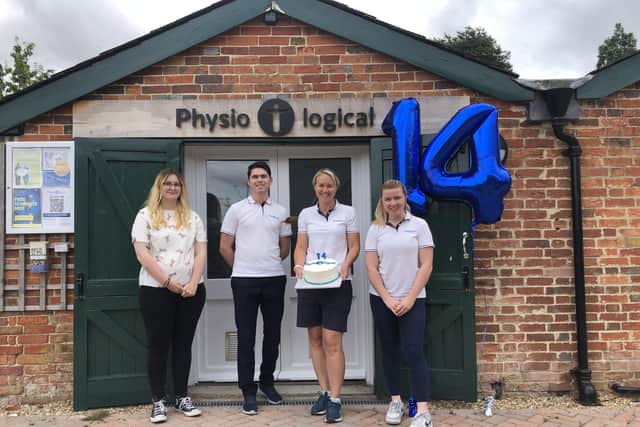 The team at Physio-logical: Vic Pope (admin assistant and receptionist), Kallum Pearson (physiotherapist), Natalie March (owner and physiotherapist), and Charlotte Bryan (sport and rehabilitation therapist).