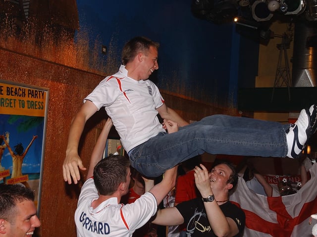 England football fans at Walkabout bar in Guildhall Walk - was this you?