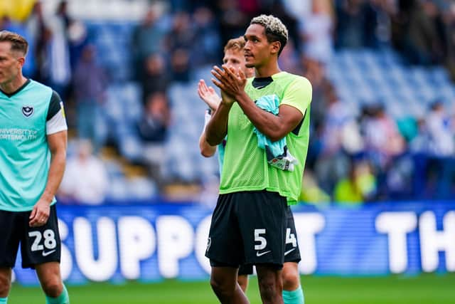 Haji Mnoga has put last season's demoralising loan spell at Bromley to enjoy a strong pre-season with Pompey. Picture: Malcolm Bryce/ProSportsImages