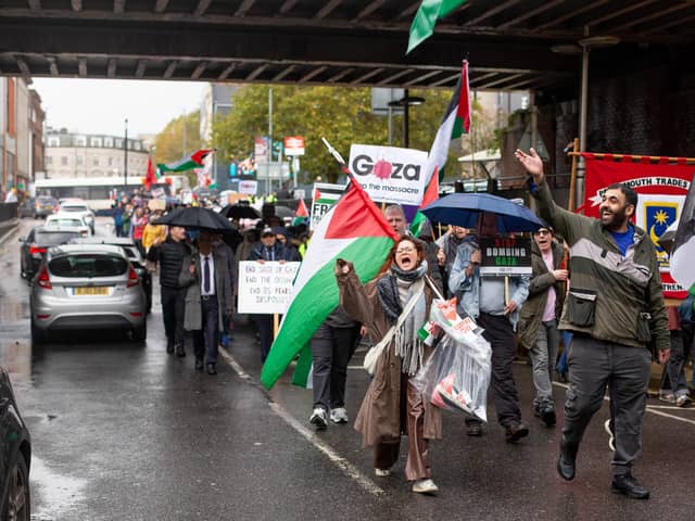 Protesters on a previous march in Portsmouth.