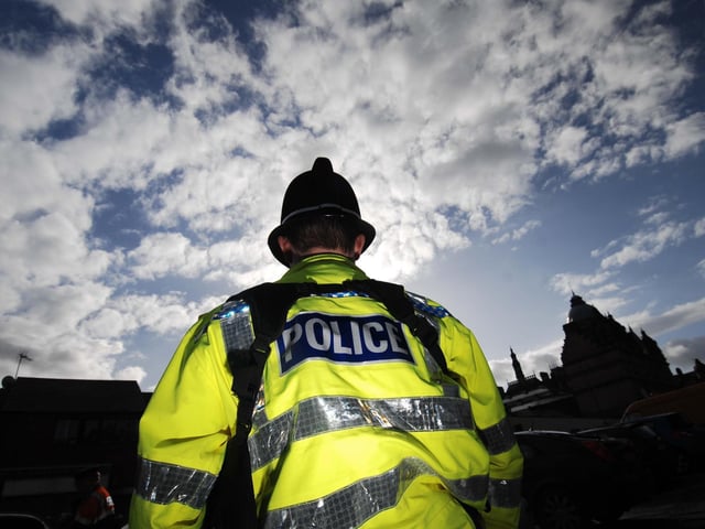Stock picture of a police officer on the beat