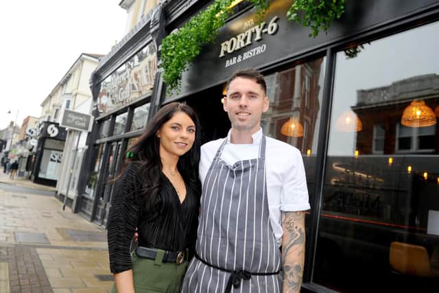 Dee Duncan (24) and her boyfriend Mike McAllister (30) opened a bar and restaurant Forty-6 on Osbone Road, Southsea last year.