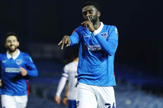 Jordy Hiwula only netted three times in all competitions during his time at Fratton Park. (Picture.Joe Pepler)