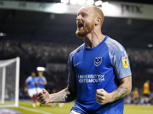 Connor Ogilvie has been Pompey's first-choice left back for two seasons - but John Mousinho wants to strengthen the position. Picture: Jason Brown/ProSportsImages