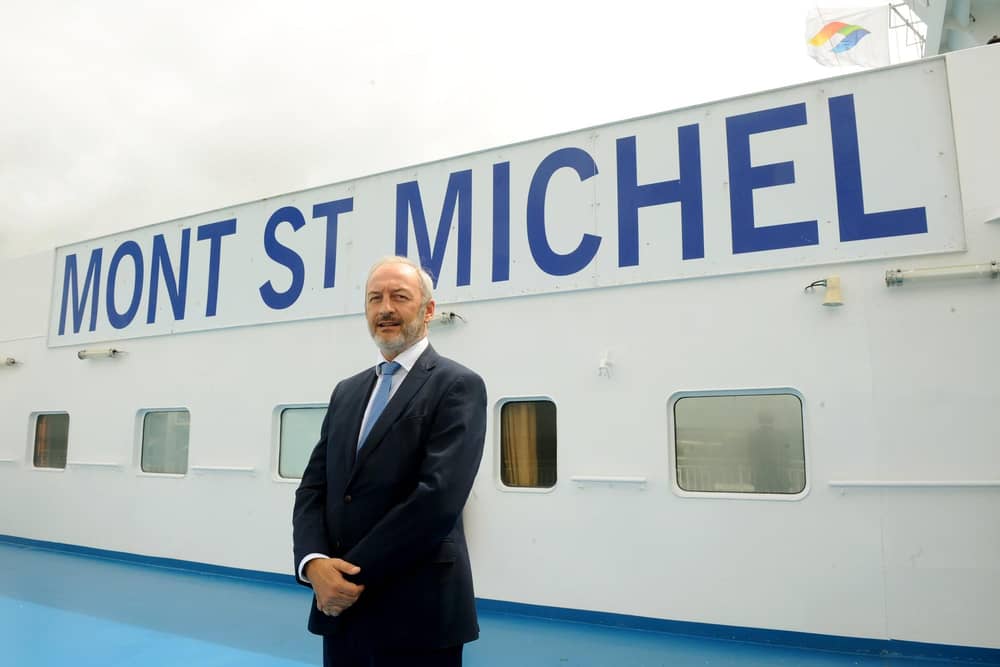 Brittany Ferries' chief executive Christophe Mathieu, pictured on the Mont St Michel.

Picture: Sarah Standing (290620-745)