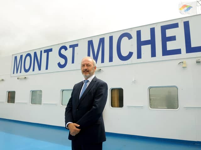 Brittany Ferries' chief executive Christophe Mathieu, pictured on the Mont St Michel.

Picture: Sarah Standing (290620-745)