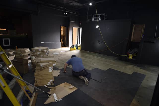 The former Lounge in Granada Road, Southsea, is being transformed into the Moon Shine club by friends Yannick Rowe, Jeff Gibbs and Harrison Hart from Portsmouth.
Picture: Tim Hart
