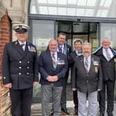 Falklands war veterans at Fort Nelson, as the historic site opens a free exhibition marking the 40th anniversary of the conflict.
