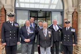 Falklands war veterans at Fort Nelson, as the historic site opens a free exhibition marking the 40th anniversary of the conflict.