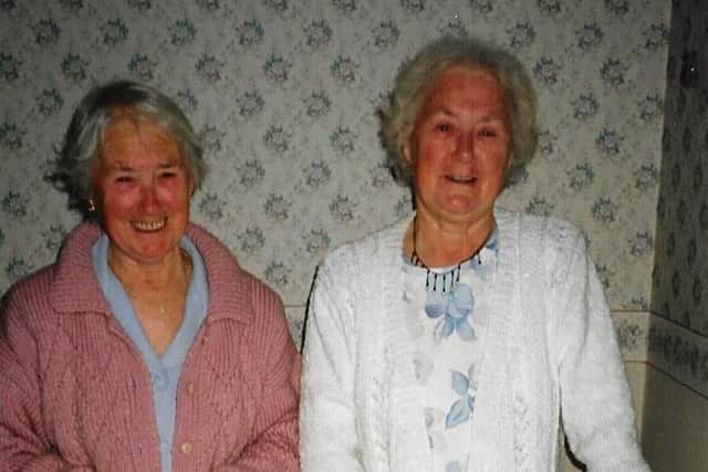 Beryl and Barbara on their 70th birthday.
