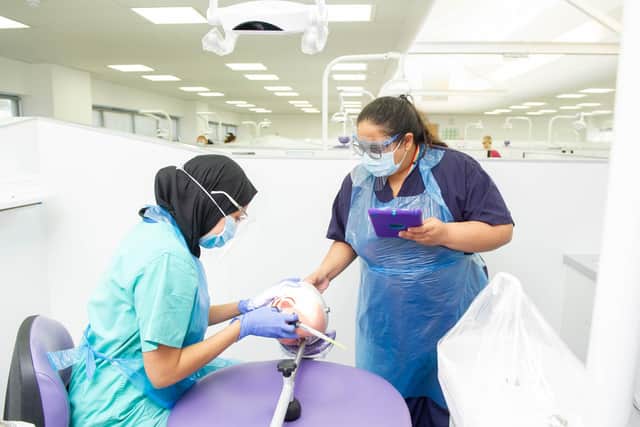 Students studying for medical professions with a large practical element will be allowed to return to campus for face to face teaching.
Picture: Habibur Rahman