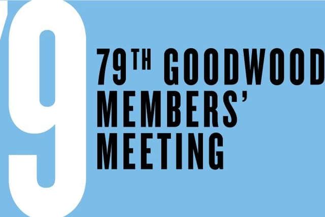 The 79th Goodwood Members' Meeting is on April 9-10