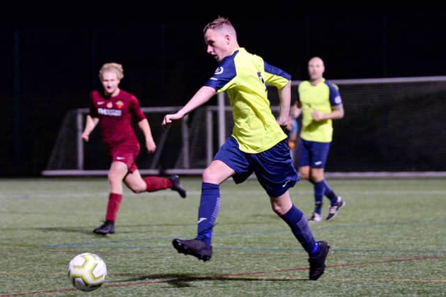 Harvest Home's Charlie Deluchi in possession. Picture: Martyn White.