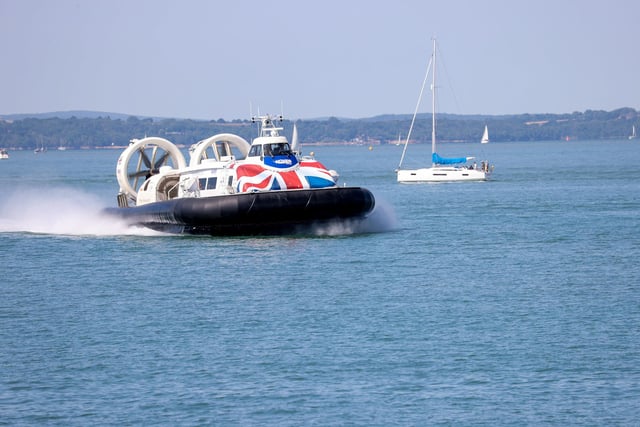 The Hovercraft was working overtime bringing people to and from the Isle of Wight. Picture: Alex Shute