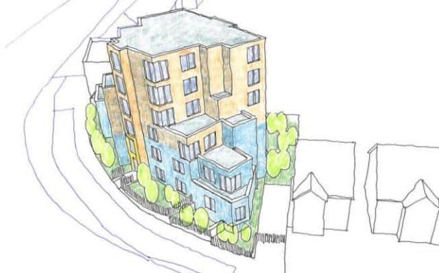 Proposals of how the seven-storey study hub will look in Cosham