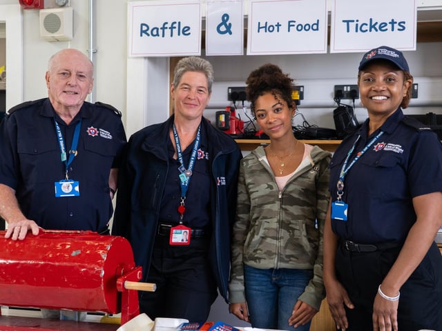 Cosham Fire Station Open Day. Pictured is Derek Benelisha, Elisabeth Kamakoue Ariane Kamakoue and Annie Quinhentos. Pictured by Alec Chapman