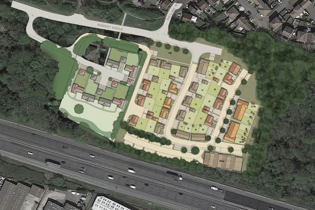 An artist's impression of what the new housing estate in Whiteley could look like.