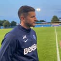James Interviewing Pompey Manager John Mousinho at Privett Park