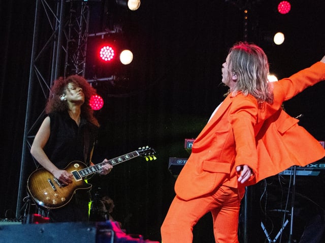 The Isle Of Wight Festival in Seaclose Park 2022. Pictured is: Mark Owen. Picture: Emma Terracciano