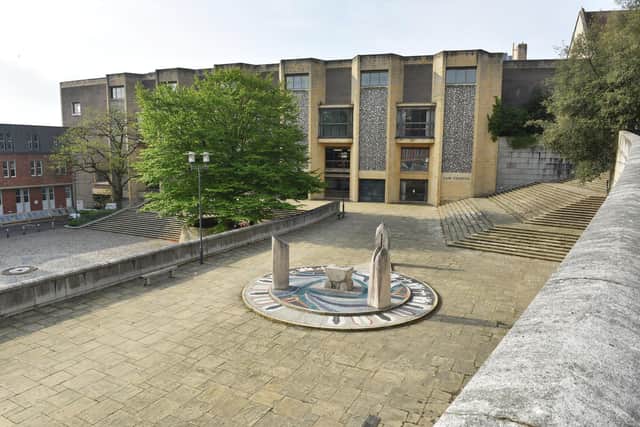 Jurors heard Francois Olwage ‘tried to meet 13-year-old for sex while working from home’, buying a Mcdonald's McFlurry as a present. Pictured: Winchester Crown Court. Picture: Solent News & Photo Agency.
