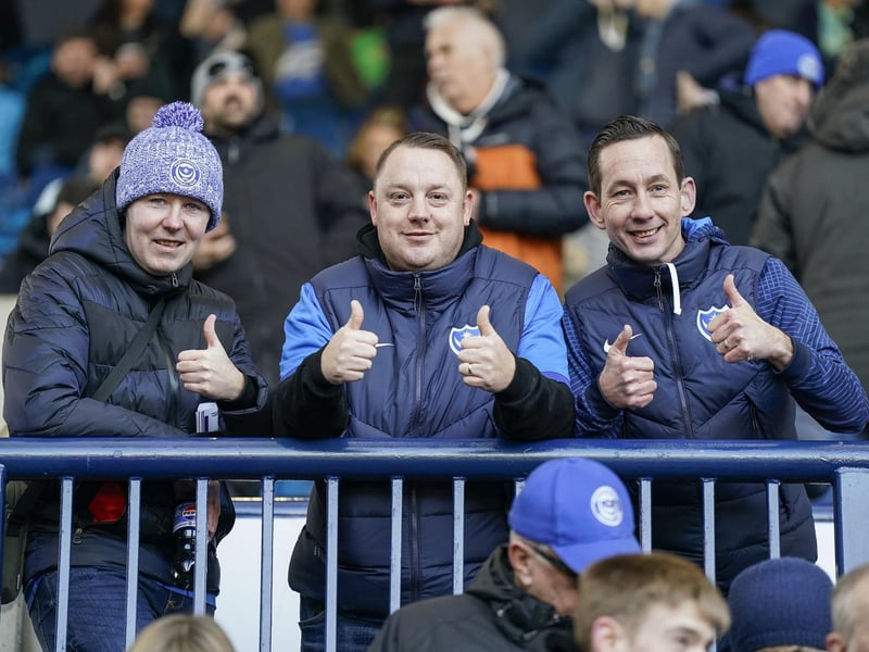 Enjoying Pompey's first trip to West Brom in more than 16 years.