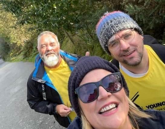 M&S Havant team climbing Snowdon
