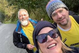 M&S Havant team climbing Snowdon