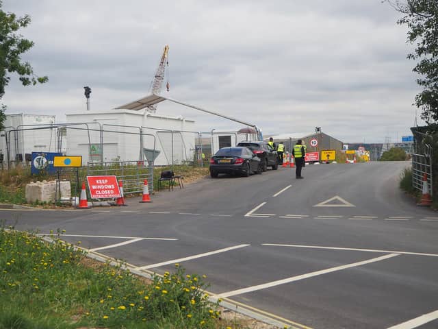 Coronavirus testing centre at Tipner, Portsmouth on 16 July 2020.

Picture: Habibur Rahman