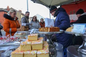 The cake stall. Baffins Christmas market, Tangier Road, Portsmouth
Picture: Chris Moorhouse