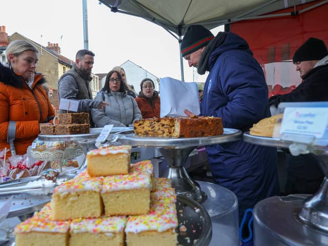 The cake stall. Baffins Christmas market, Tangier Road, Portsmouth
Picture: Chris Moorhouse