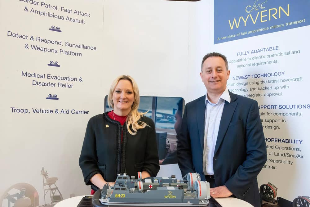 Amanda Martin MP Portsmouth North and Mark Downer CEO Griffon Marine