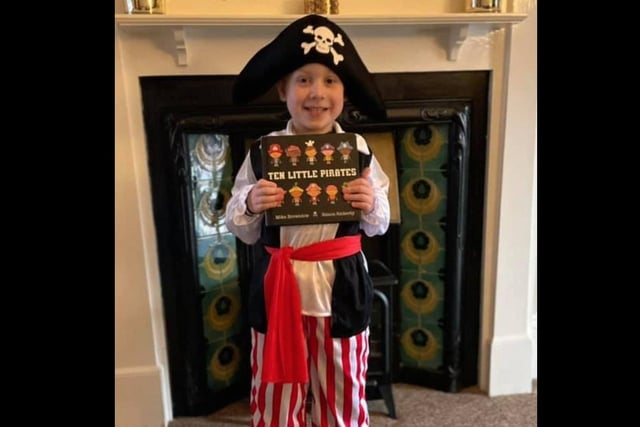 Oliver, four, as one of the Ten Little Pirates