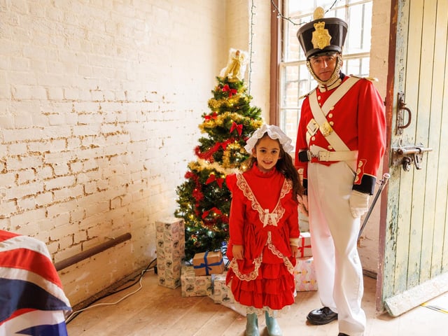 Elara Maree enjoying the Festive Fair time at Fort Brockhurst