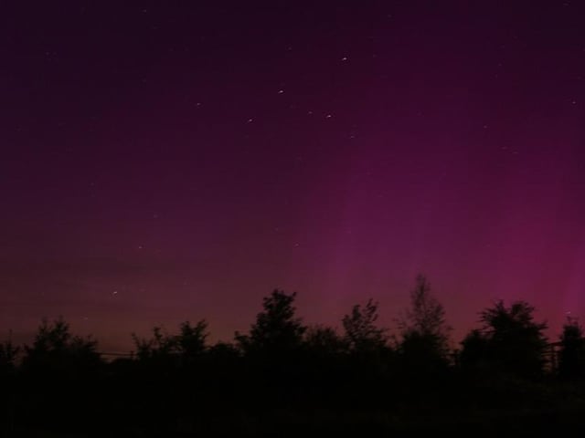 The Northern Lights seen over Portsmouth.