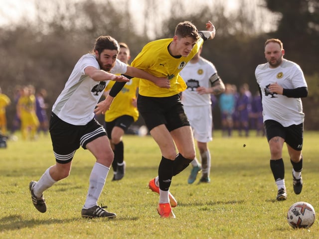 Pompey Chimes (white) v Sarisbury Spartans. Picture by Kevin Shipp