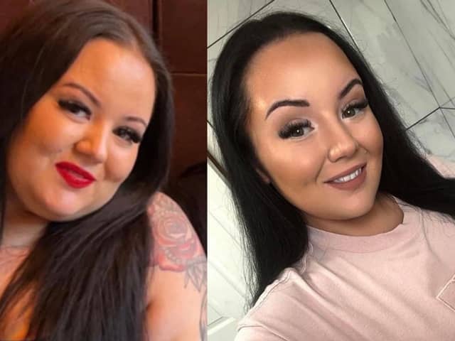 Paige before and after her confidence just shines through