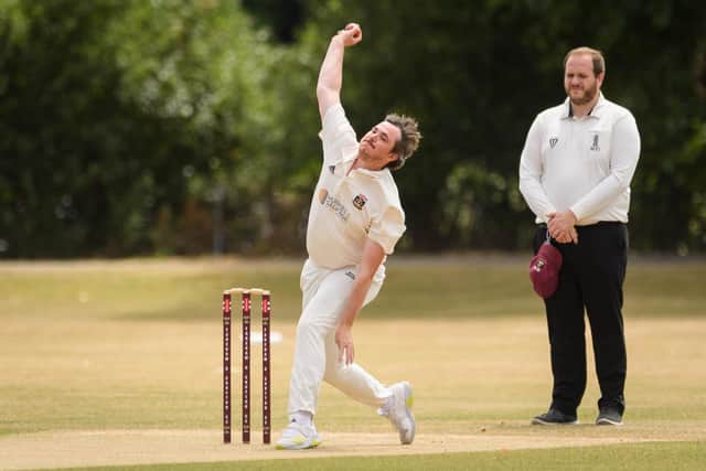 Dan Reader took three wickets for Fareham & Crofton in their Hampshire League victory over Tichborne Park
Picture: Keith Woodland