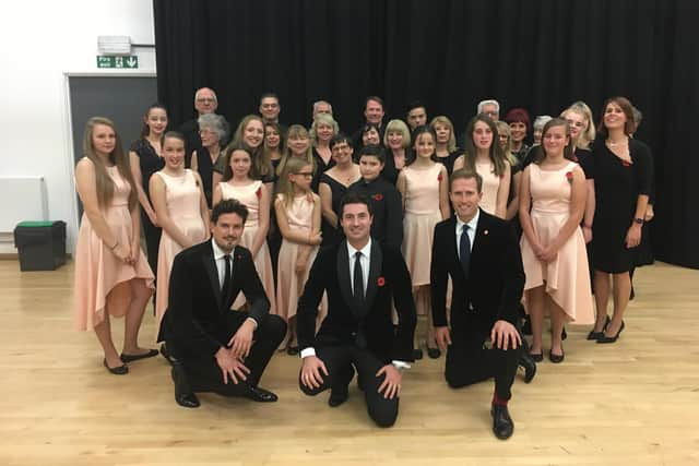 Members of Fine Voice Academy in October 2019 when they supported Blake at the New Theatre Royal