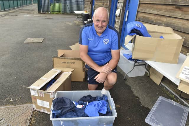 Kev McCormack is celebrating 25 years at Fratton Park. Picture: Sarah Standing (290623-5648)