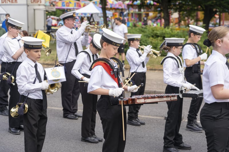 The procession in full swing at the Paulsgrove and Wymering Carnival