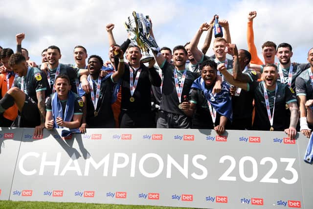 Plymouth have been promoted to the Championship as League One winners with 101 points. Picture: Gareth Copley/Getty Images