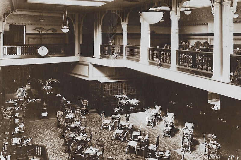 The Mikado Cafe, Palmerston Road, Southsea. The interior of the largest cafe along the south coast.