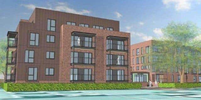 A computer-generated image of how Assheton Court in Portchester will look after the renovation