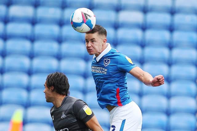 Gaffer for a Day, Martin Daniels, made Callum Johnson his man of the match in Pompey's disappointing 1-0 loss to Doncaster. Picture: Joe Pepler