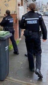Police officers at work. Picture: Gosport police