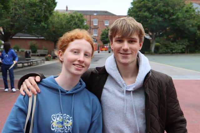 Anna celebrates GCSE results with brother Finn