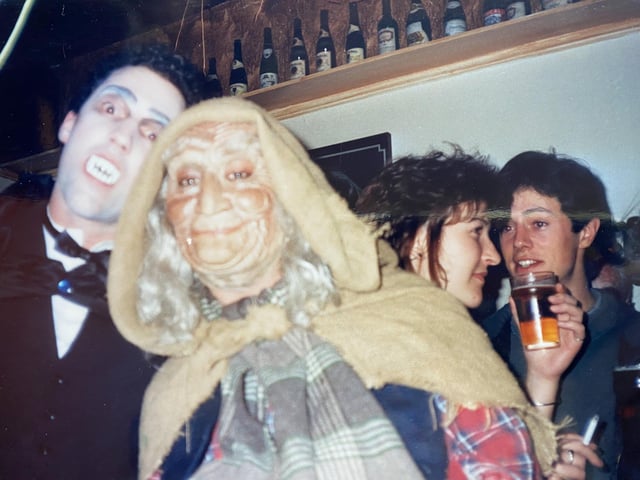 La Cage wine bar and nightclub in Havant towards the end of the 1980s. The photos are from various charity nights, Red Nose Day, Halloween, Christmas and fancy dress evenings.