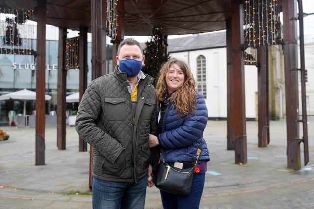 Emma Nash and Tim Bourne from Fareham. Picture: Sarah Standing (261220-644)