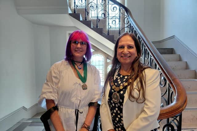 Cllr Louise Parker-Jones and Cllr Pal Hayre, elected vice-chairman and chairman of Hampshire County Council. Image: LDRS