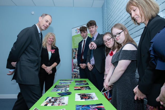 The Duke of Edinburgh visiting the the Portsmouth Down Syndrome Association to open their new centre.  Picture: Steve Reid Blitz Photography